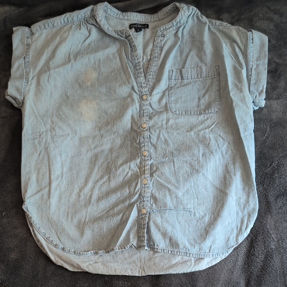 J Crew Mercantile Jean Shirt